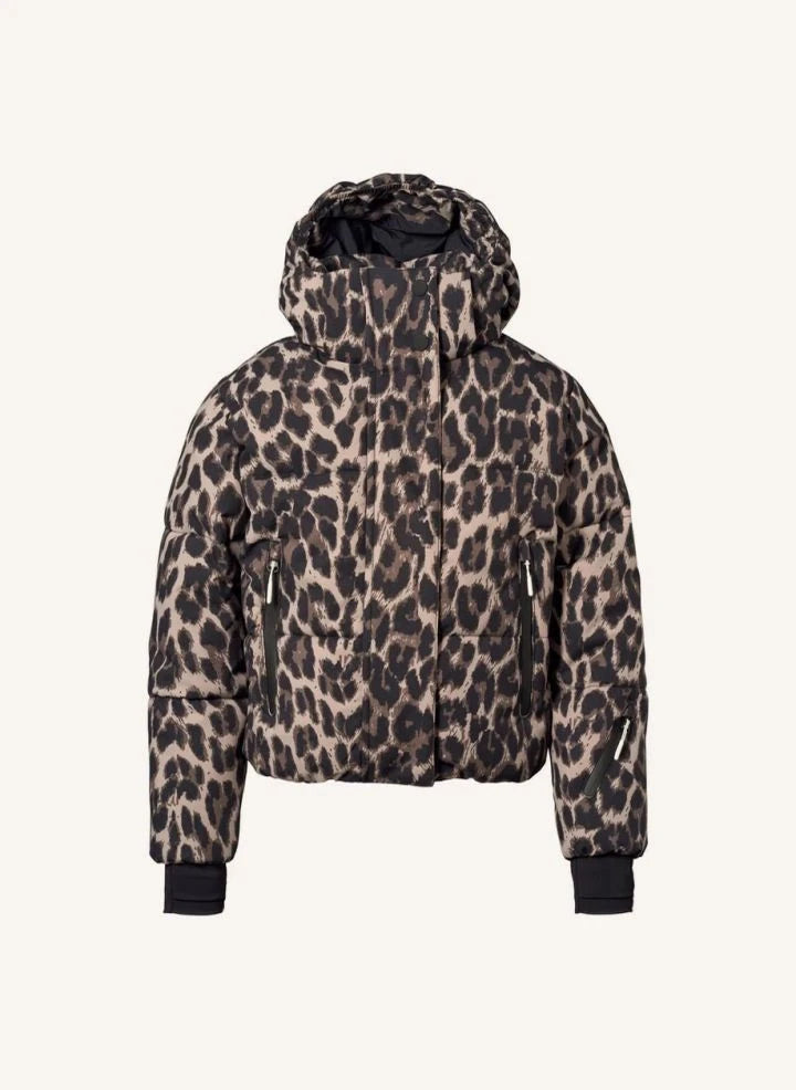 Molo - Hansine Pro Leopard puffer jacket | Brown