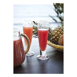 Madam Stoltz - Glass Carafe with Bamboo Handle | Clear