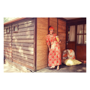 Sisters Department - Floral Pattern Skirt | Red