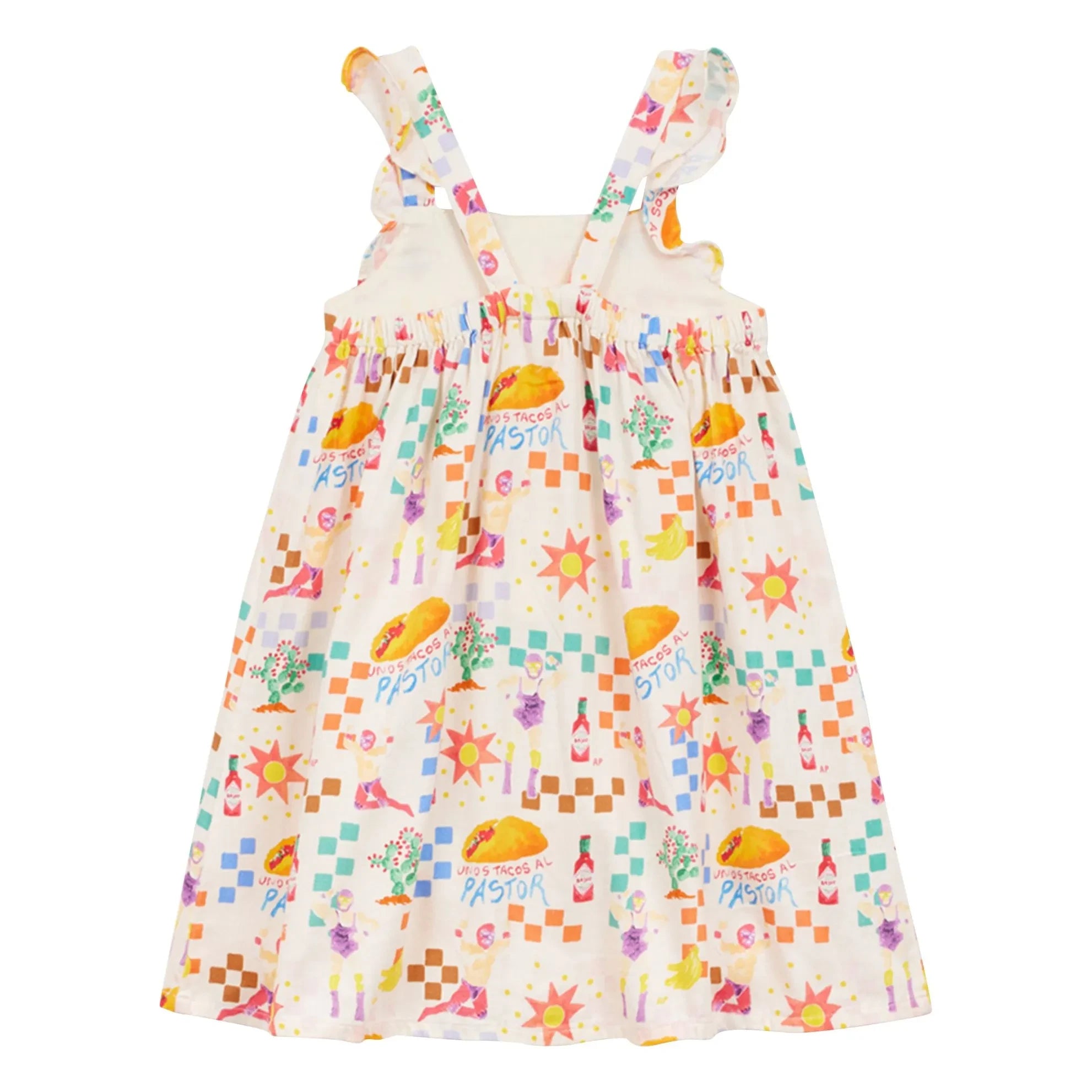 Arsène et Les Pipelettes - Pastor Poplin Bib Dress | Ecru
