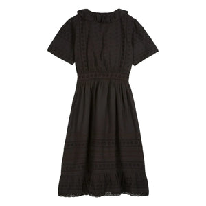 Emile et Ida - Broderie Anglaise Cotton Dress | Black