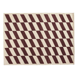Hay - Shift Kelim Rug | Burgundy