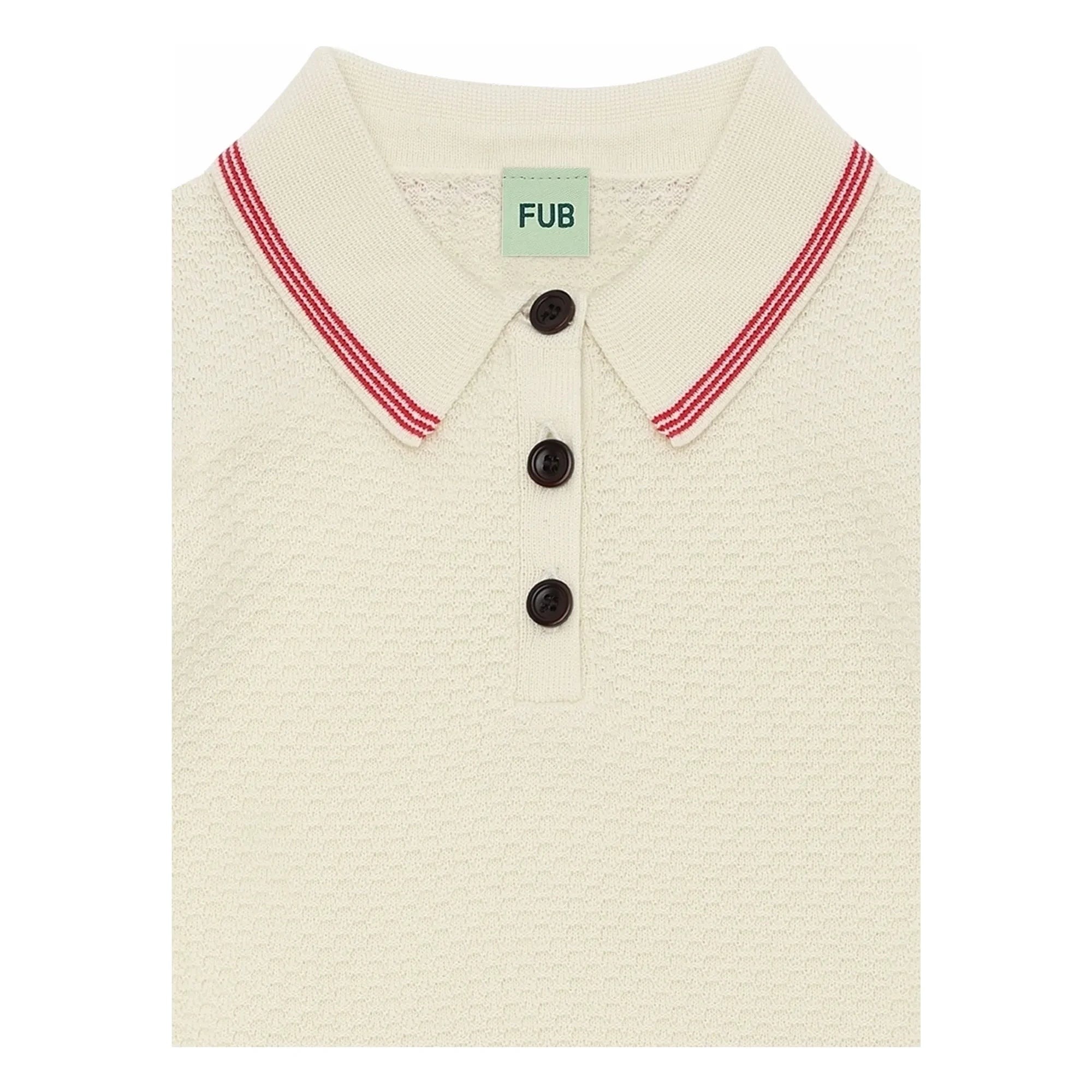 FUB - Polo Piqué İnce Örgü Organik Pamuk | Ekru