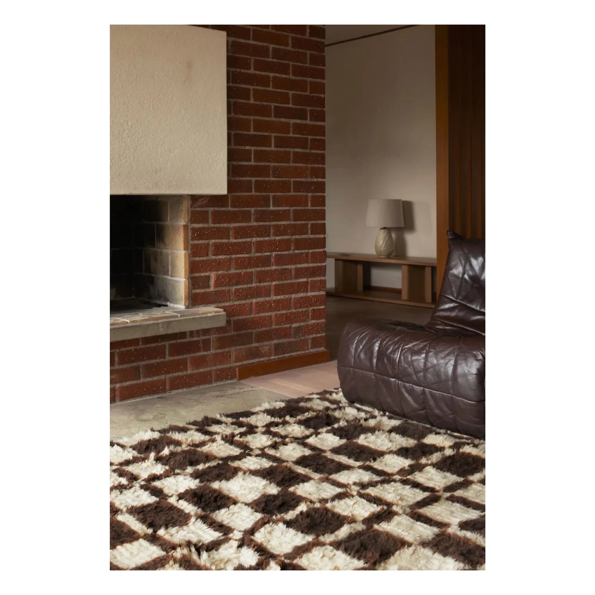 Layered - Chestnut Wool Rug, Evelina Kroon | Brown
