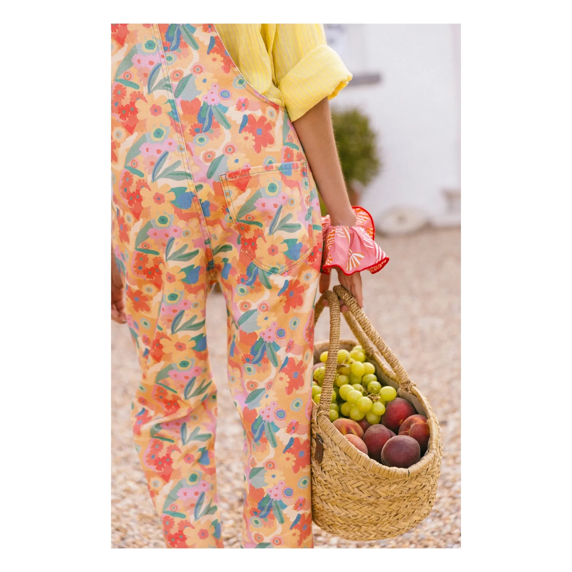 Favorite People - Tuscany Floral Pattern Jumpsuit - Women's Collection | Orange