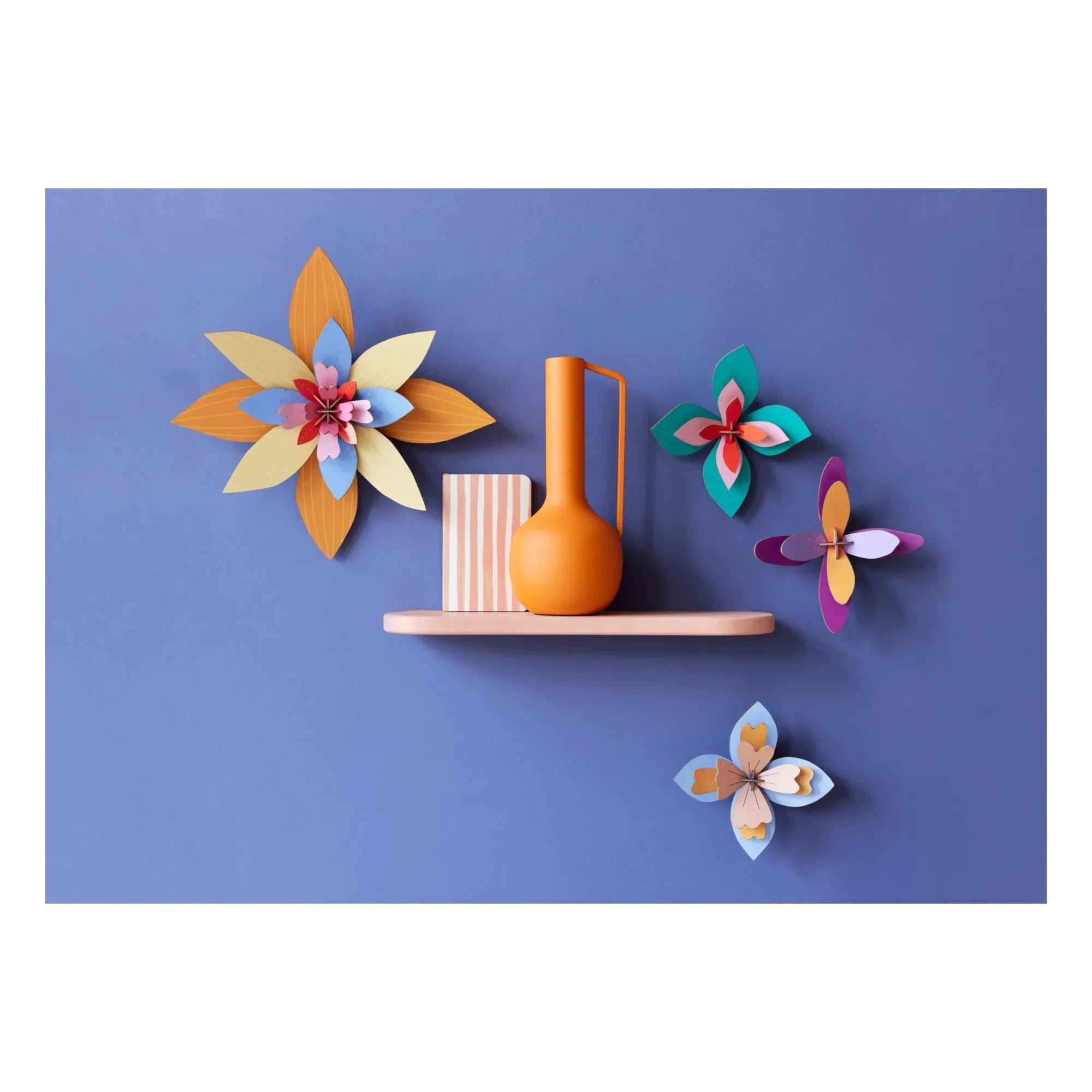 Studio Roof - Lavender Flower Wall Decoration - 3-Piece Set