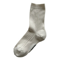 Holmm - Max Open Knit Cashmere Socks | Cream