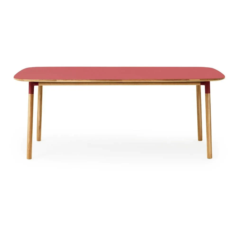 Normann Copenhagen - Form Rectangular Table 95x200 cm | Red