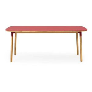 Normann Copenhagen - Form Rectangular Table 95x200 cm | Red