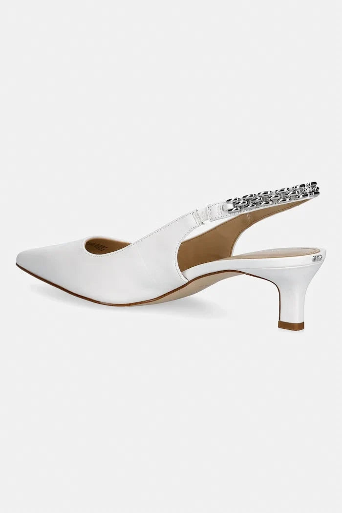 MICHAEL Michael Kors Marcia Kitten Sling Pump Deri İnce Topuklu Ayakkabı
