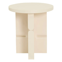 Nobodinoz - Apricot Painted Wooden Side Table | Ivory