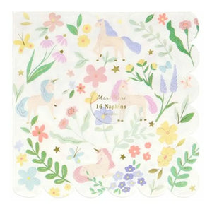 Meri Meri - Meadow Unicorns Paper Towels - 16-Pack