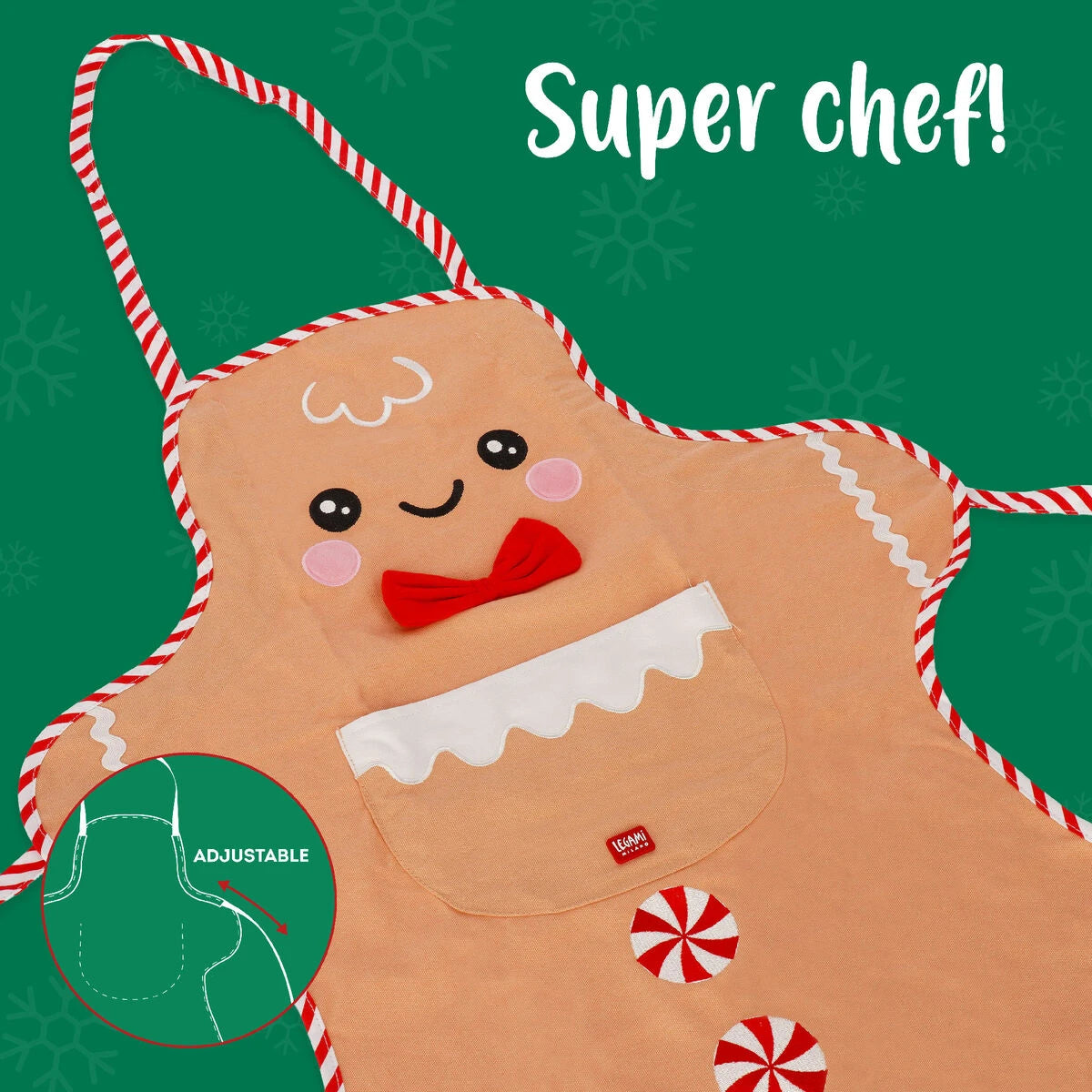 Legami - Gingerbread Christmas Kitchen Apron - Super Chef