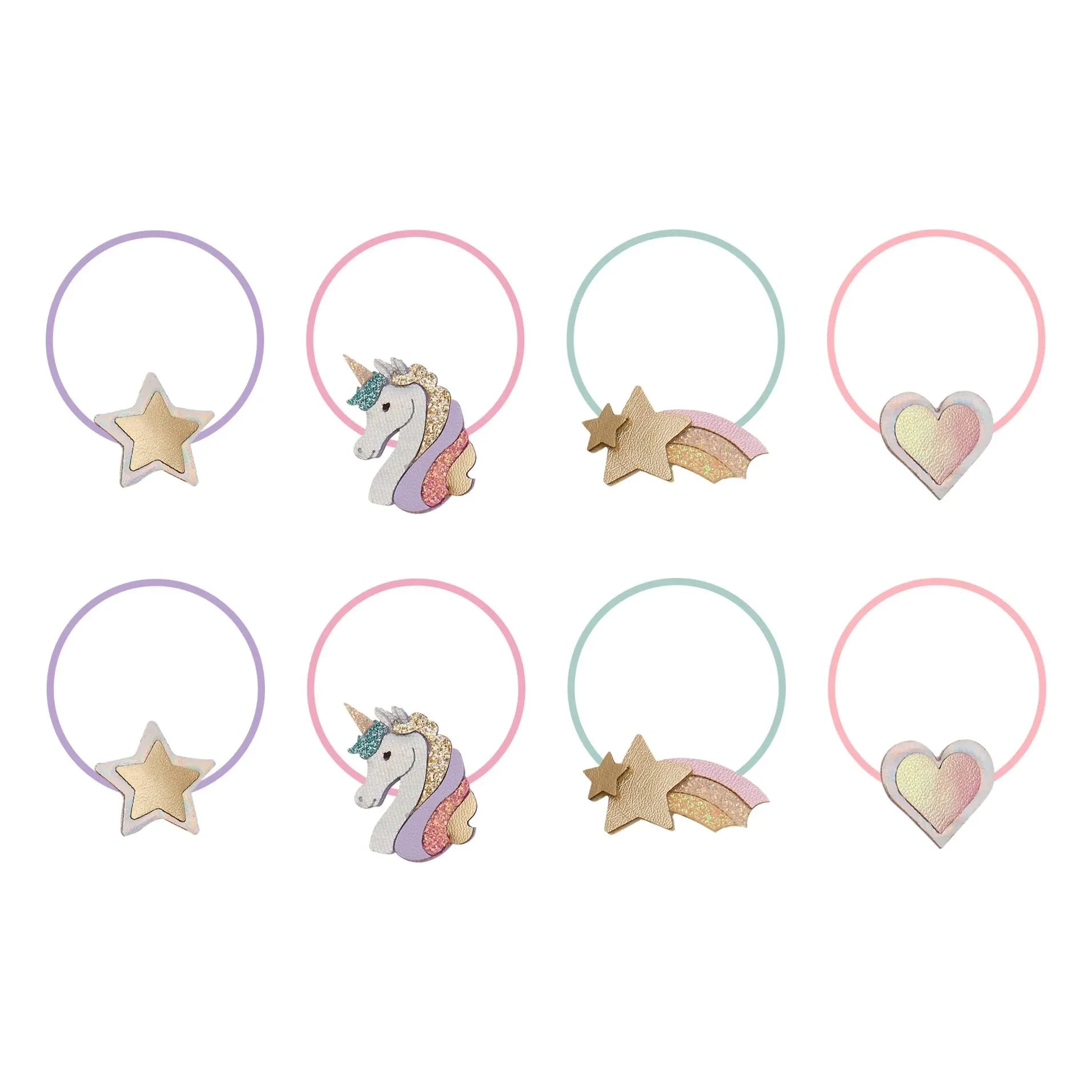 Mimi & Lula - Set of 8 Unicorn buckles | Pink