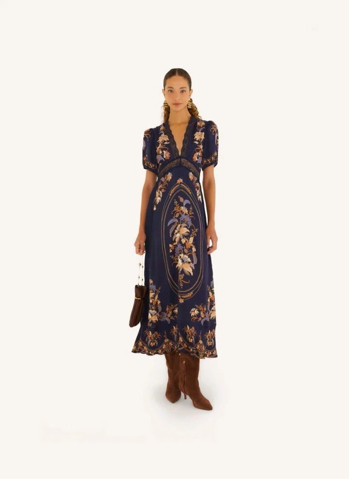 Farm Rio - Lara dress | Navy