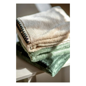 Haomy - Issey cotton bath towel | Almond green