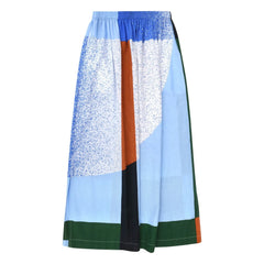 Mapoésie - Juliette Sunrise Cotton Skirt | Blue