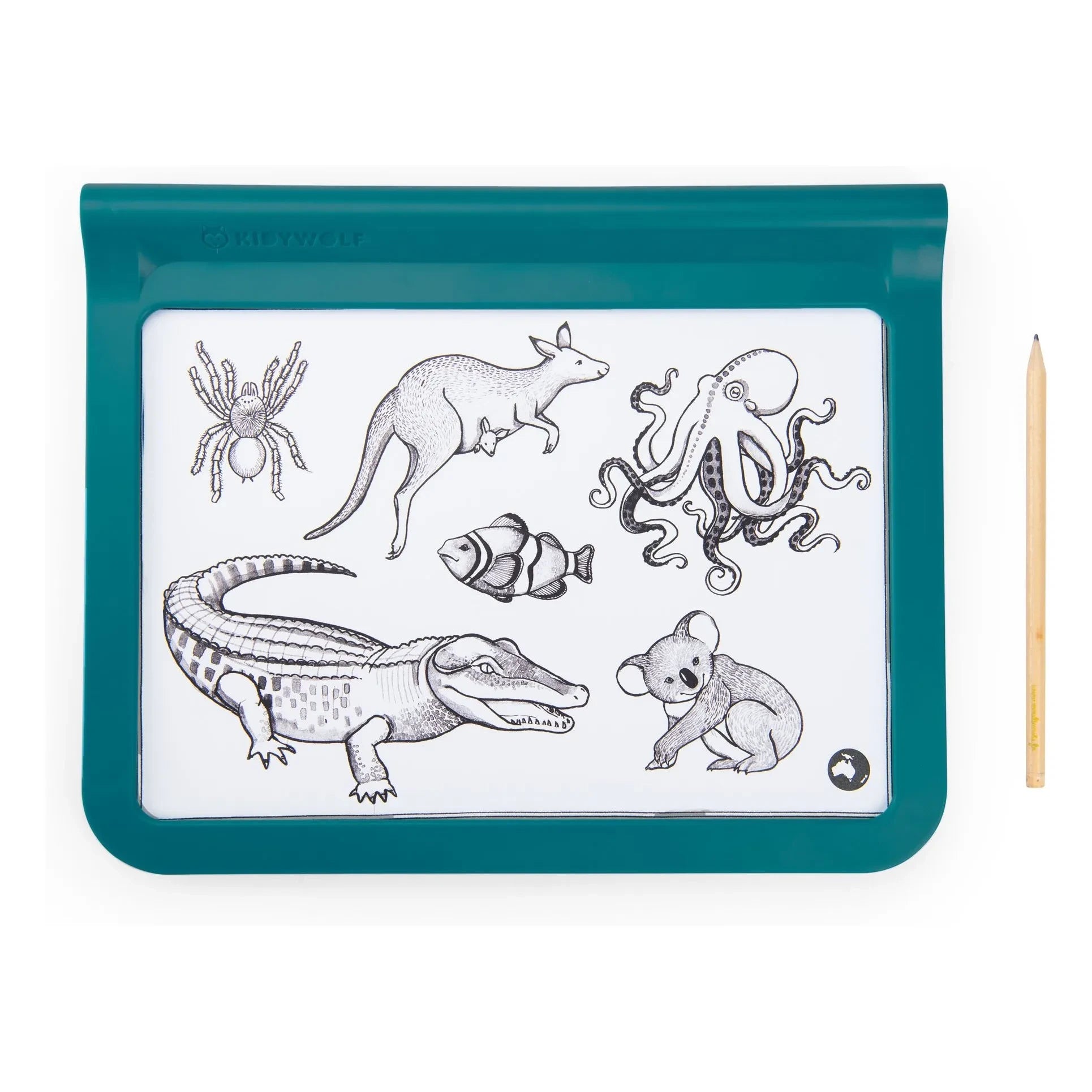 Moulin Roty - Educational Light Tablet - Moulin Roty x Kidywolf | Blue