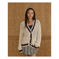 Rylee + Cru - College Cardigan | Ecru