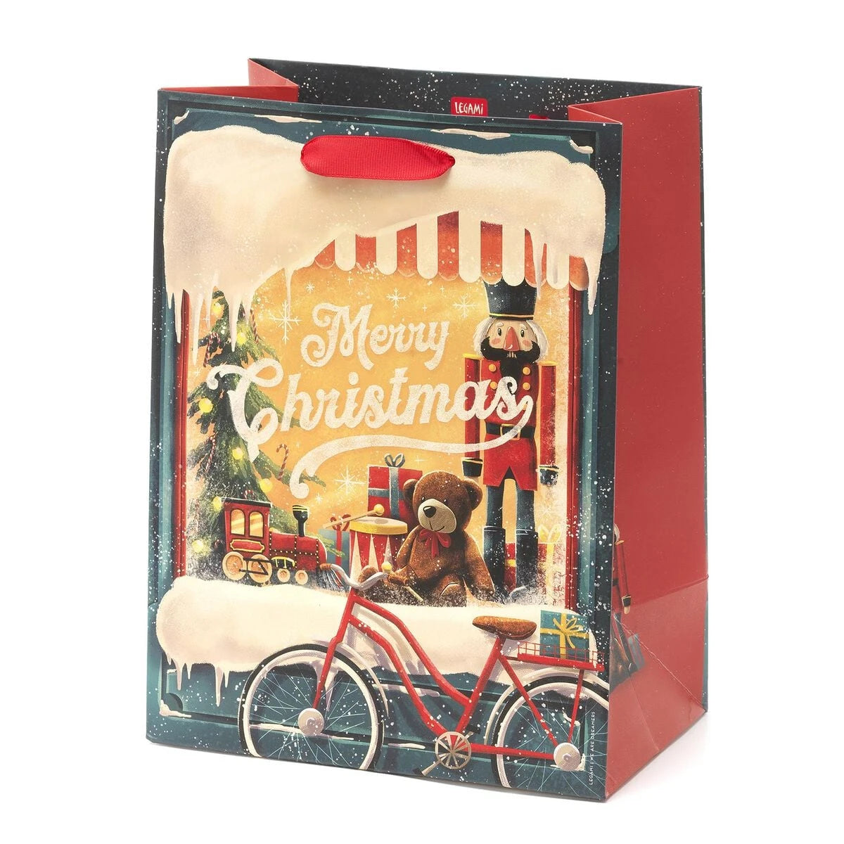 Legami - Christmas Window Christmas Gift Bag - Medium