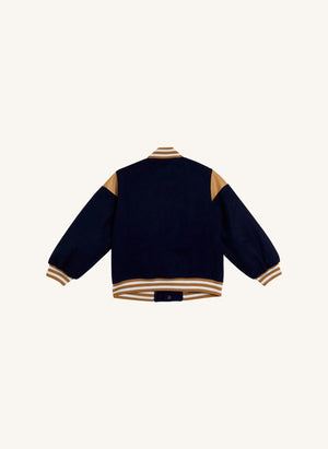 Stella McCartney Kids - SMC Yün Beyzbol Ceketi | Koyu Mavi