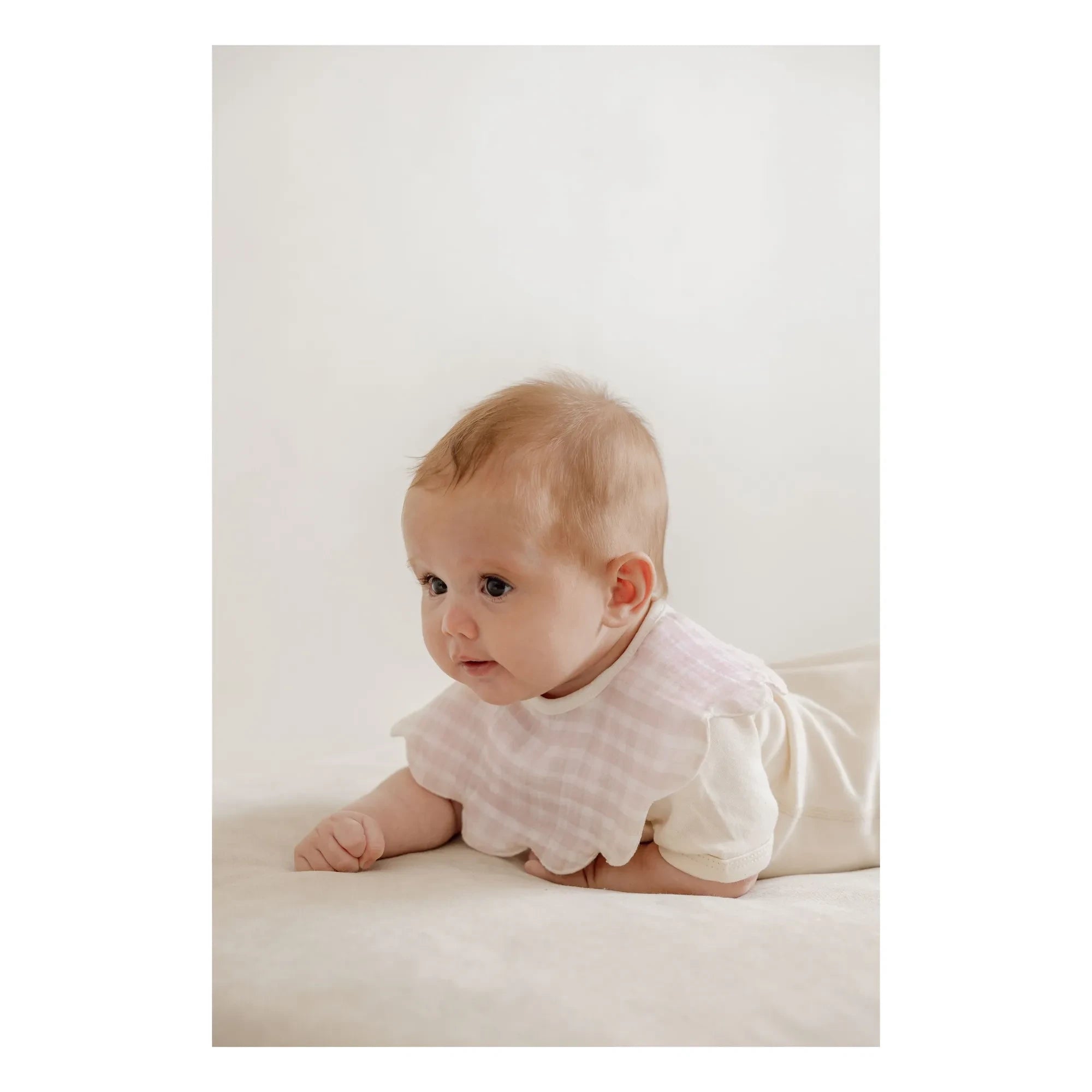 Soft Spot - Organic Cotton Rose Water Leaf Bibs - Set of 3 | Light Pink