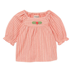 Cozmo - Amapola Striped Blouse | Pink