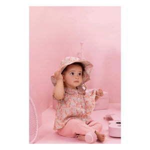 Bonton - Laos Pamuk Gazlı Pantolon | Pembe