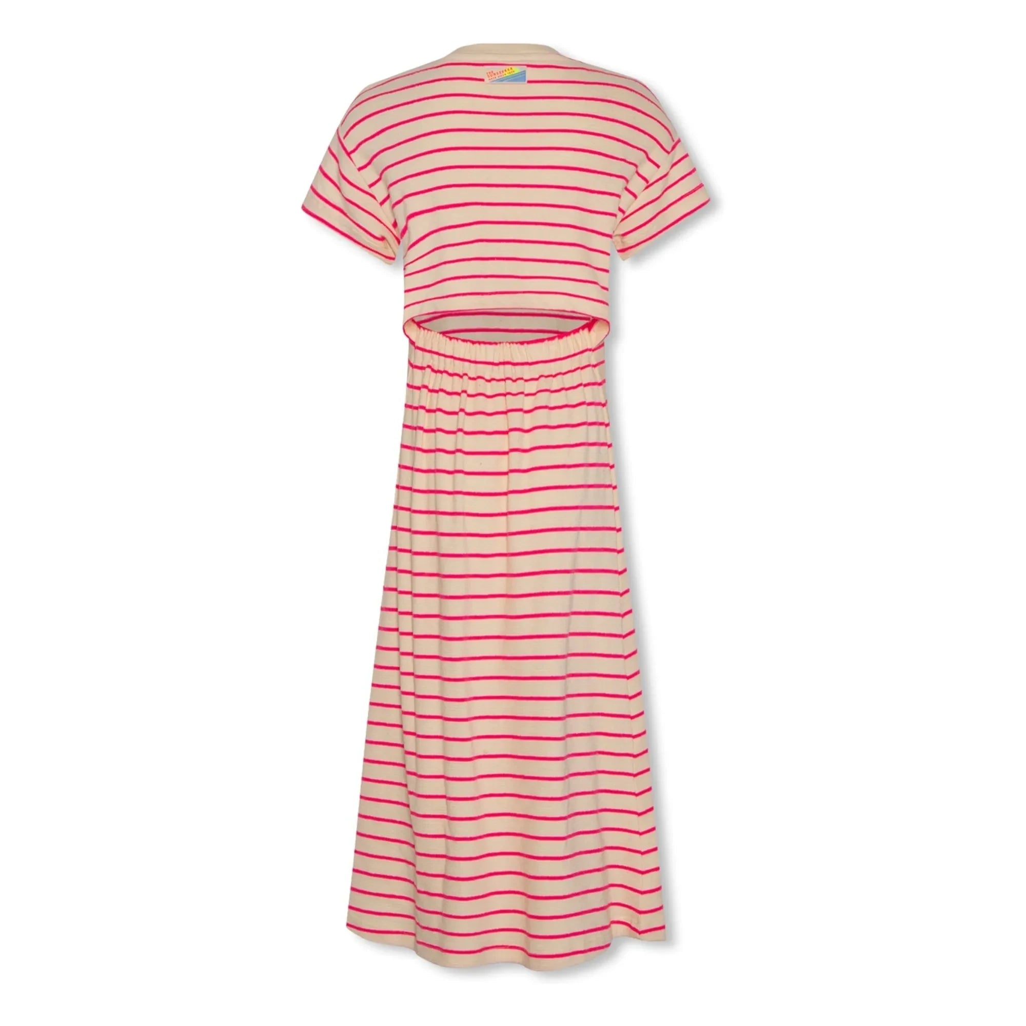 AO76 - Striped Neo Dress | Pink