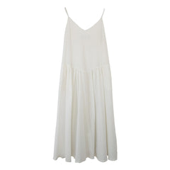 THEAVANT - Grace Cotton & Silk Poplin Dress | White