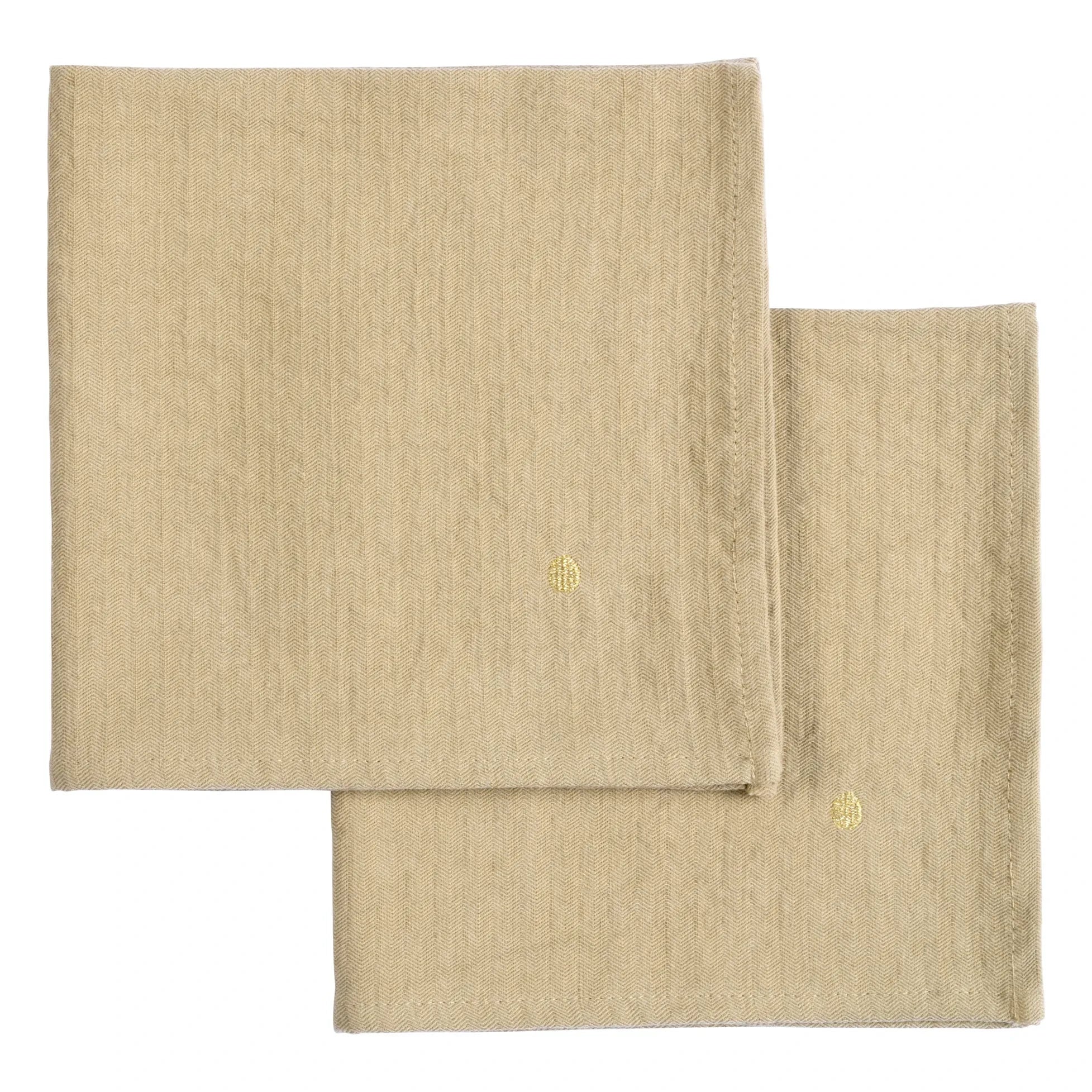 La cerise sur le gâteau - Marcel Guest Towels - 2-piece Set | Beige