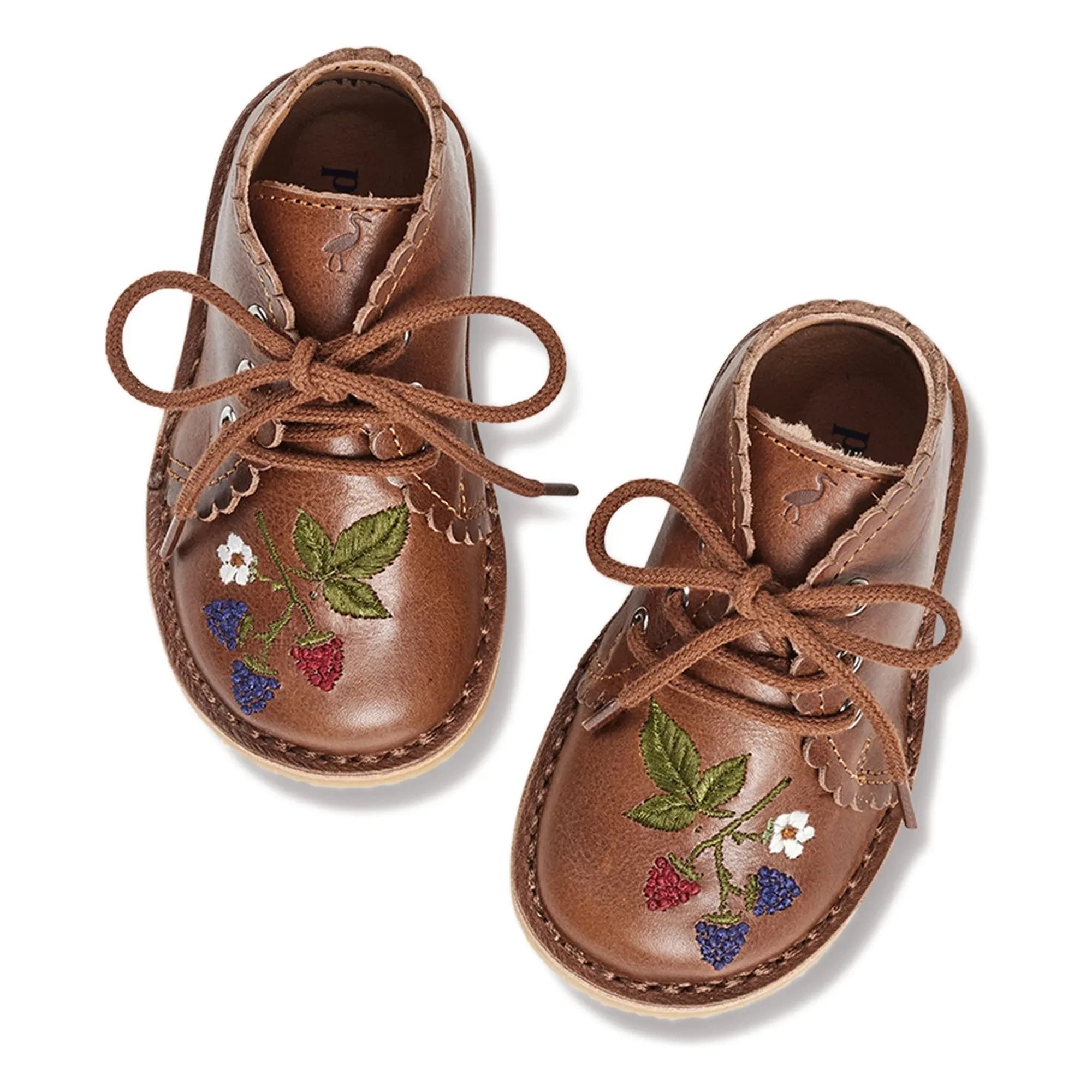 Petit Nord - Scallop Blackberries Boots - Uniqua Collection | Brown