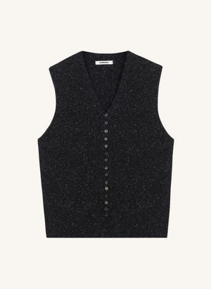 Cordera - Wool and silk cardigan | Black