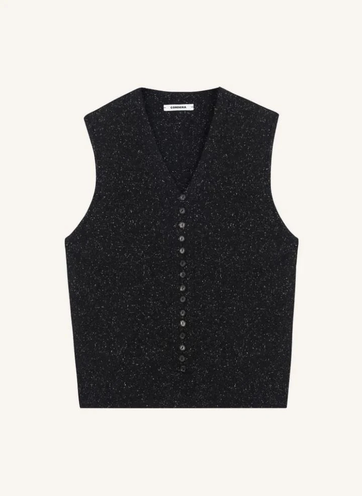 Cordera - Wool and silk cardigan | Black