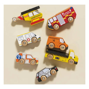Le Toy Van - Rescue Vehicles - 7-piece Set