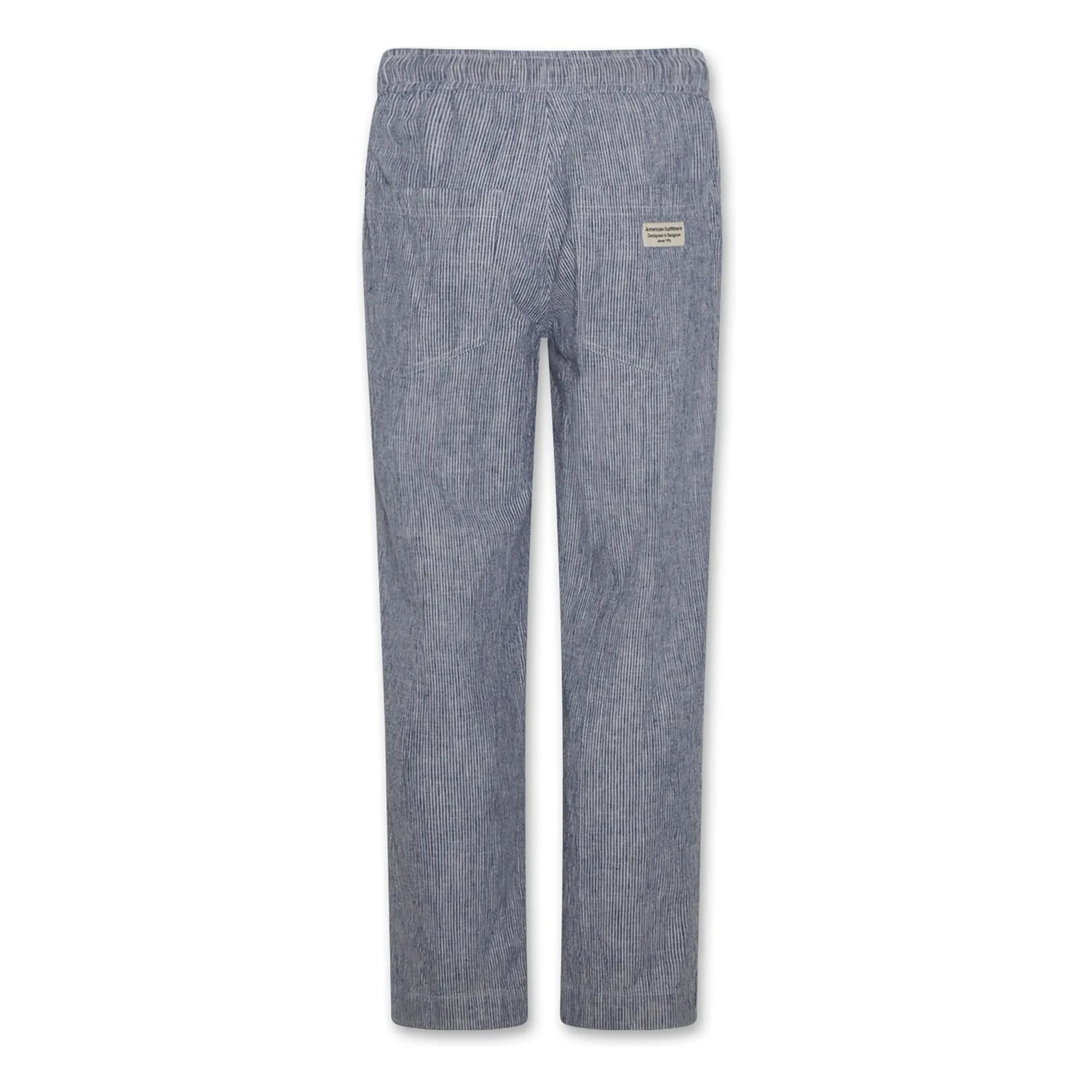 AO76 - Zach Striped Linen Pants | Blue