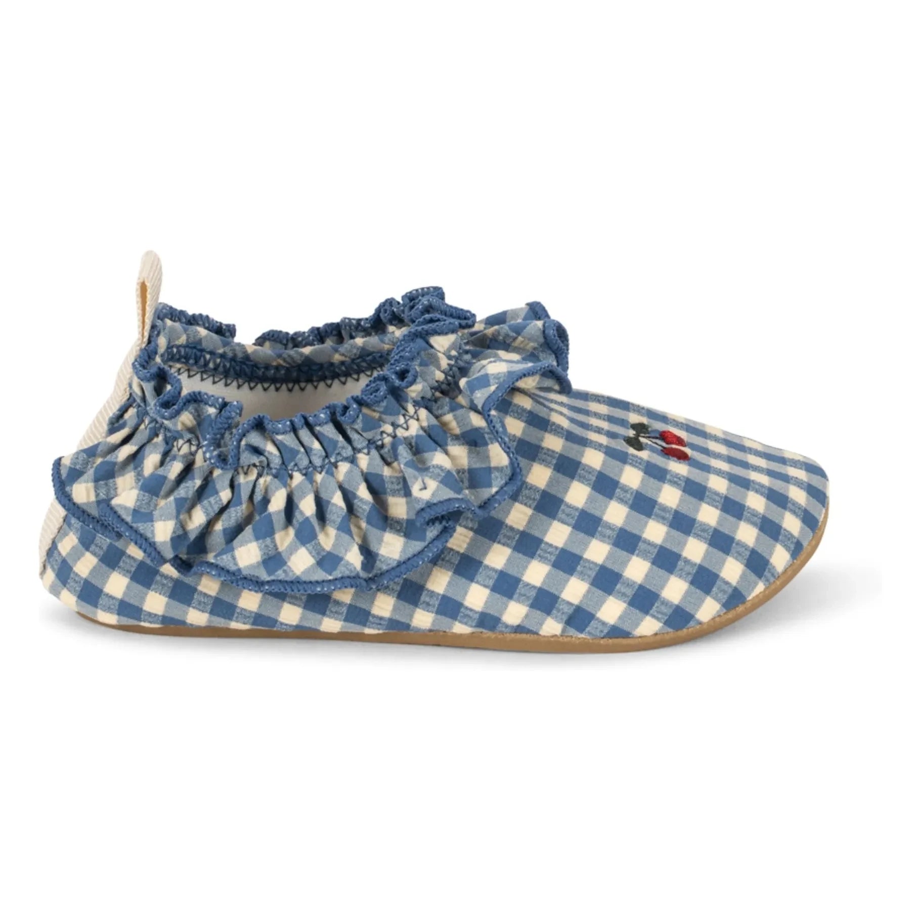 Konges Sløjd - Fresia Checkered Cherry Recycled Fabric Water Shoes | Blue