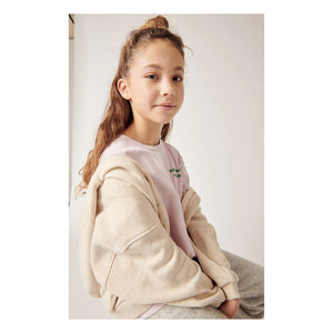 American Vintage - Itonay Zip-up Sweatshirt | Heather White