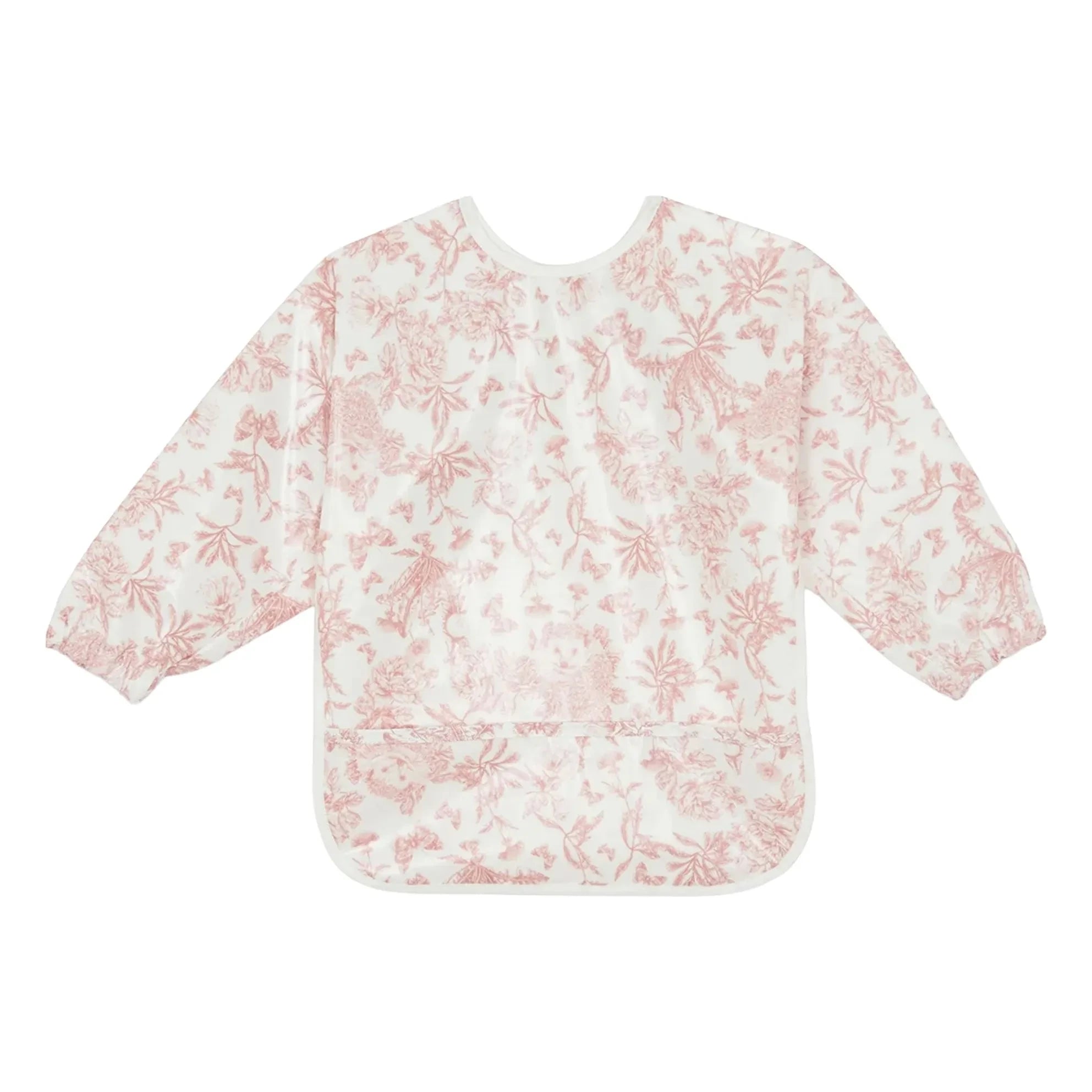 Tartine et Chocolat - Toile de Jouy Printed Sleeveless Bib | Peach