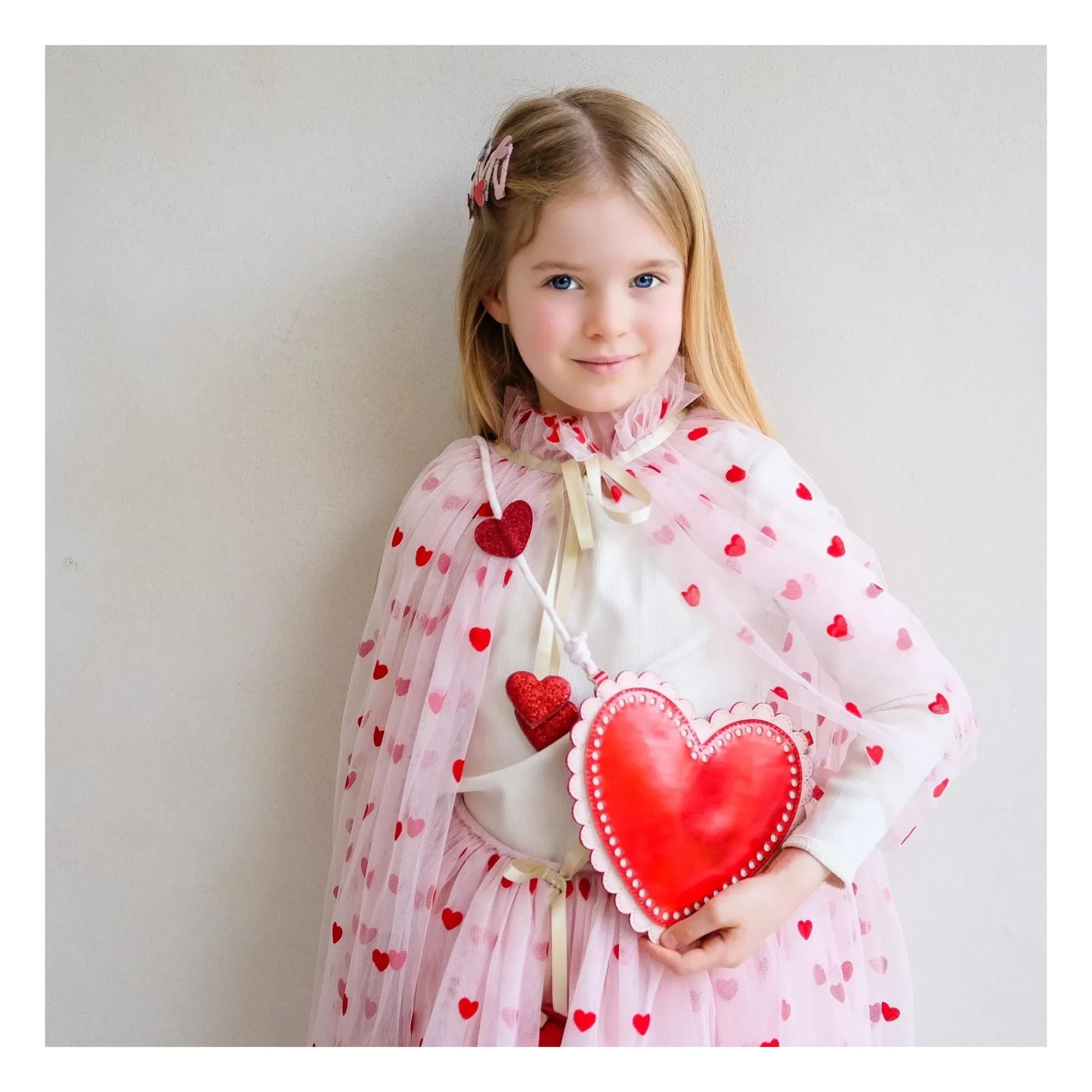 Mimi & Lula - Festoon Heart Bag | Red