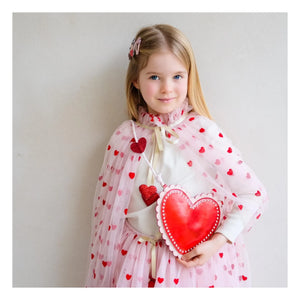 Mimi & Lula - Festoon Heart Bag | Red