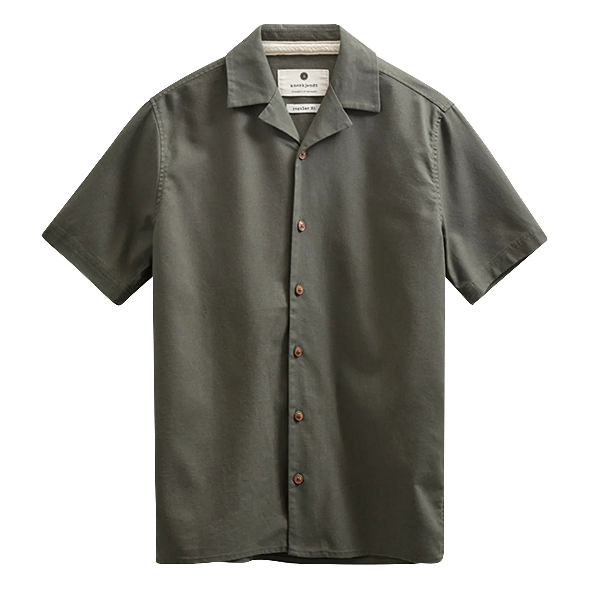 Anerkjendt - Akleo Linen Shirt | Dark Green