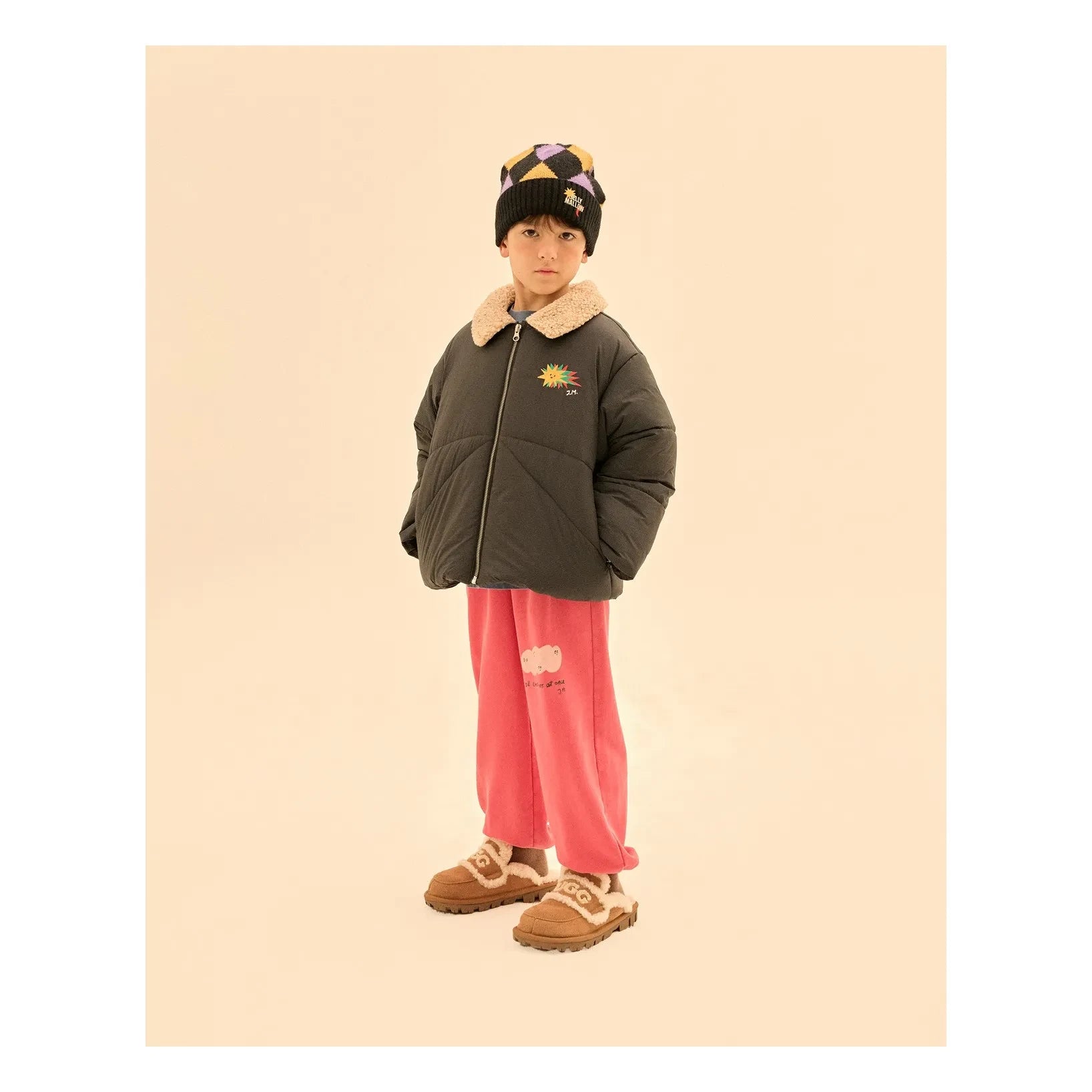 Jelly Mallow - Star Quilted Jacket | Black