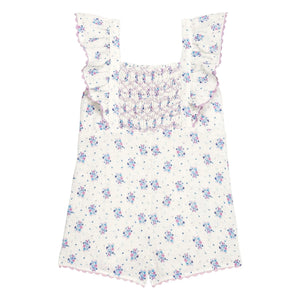 Louise Misha - Shalina Floral Romper | Cream