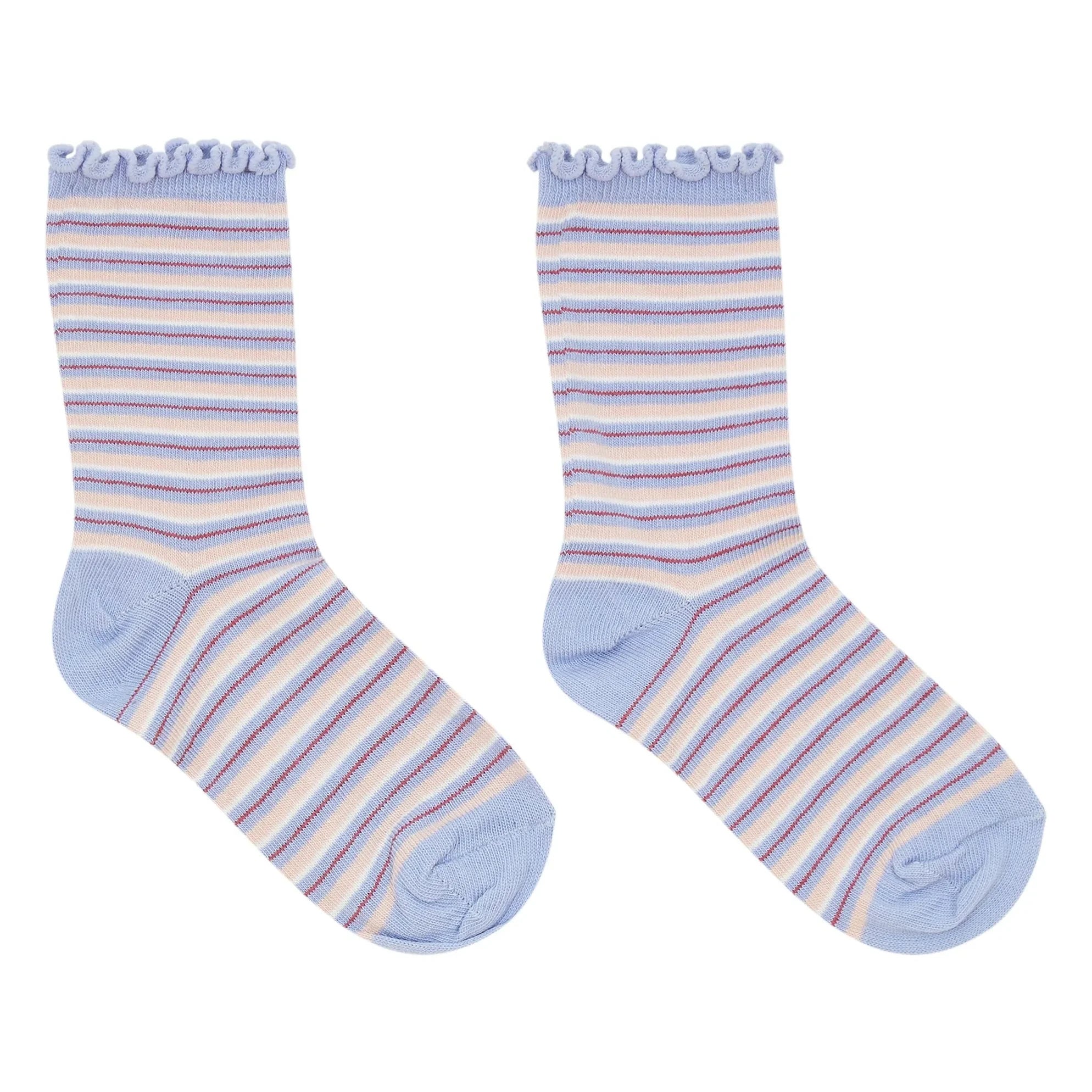 Smallable Kid - Striped Lolita Socks | Lavender
