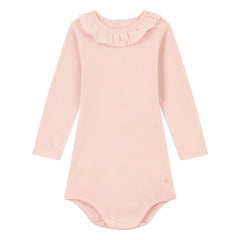 Petit Bateau - Body Collar Uni | Pembe