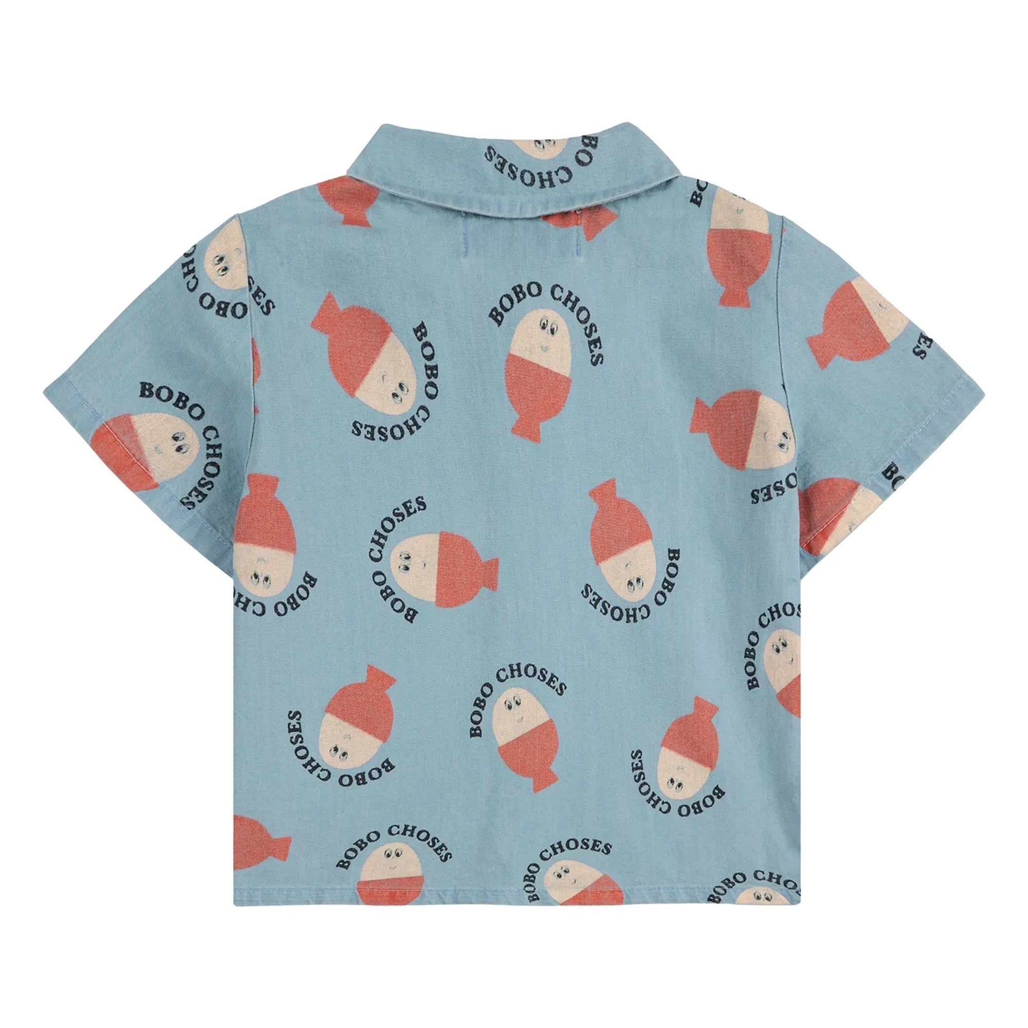 Bobo Choses - Bobo Denim Açık Renk Gömlek | Mavi