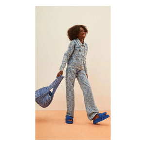 Fabula - Floral Denim Jacket | Light Blue
