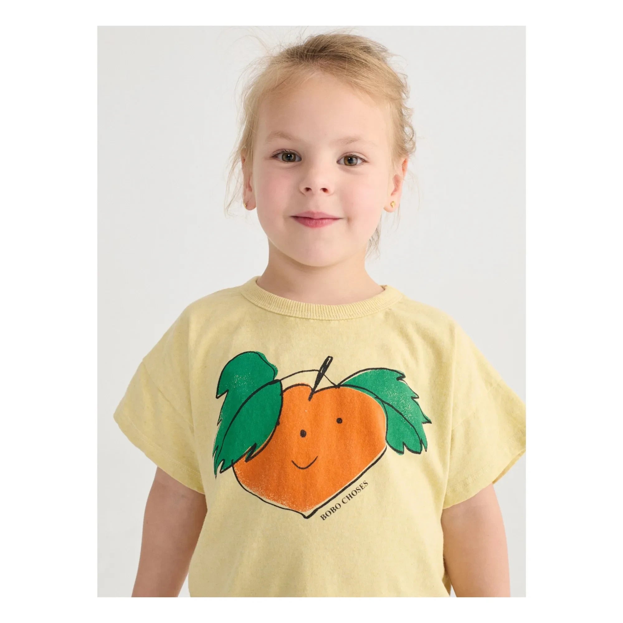 Bobo Choses - Orange Organic Cotton T-Shirt | Yellow