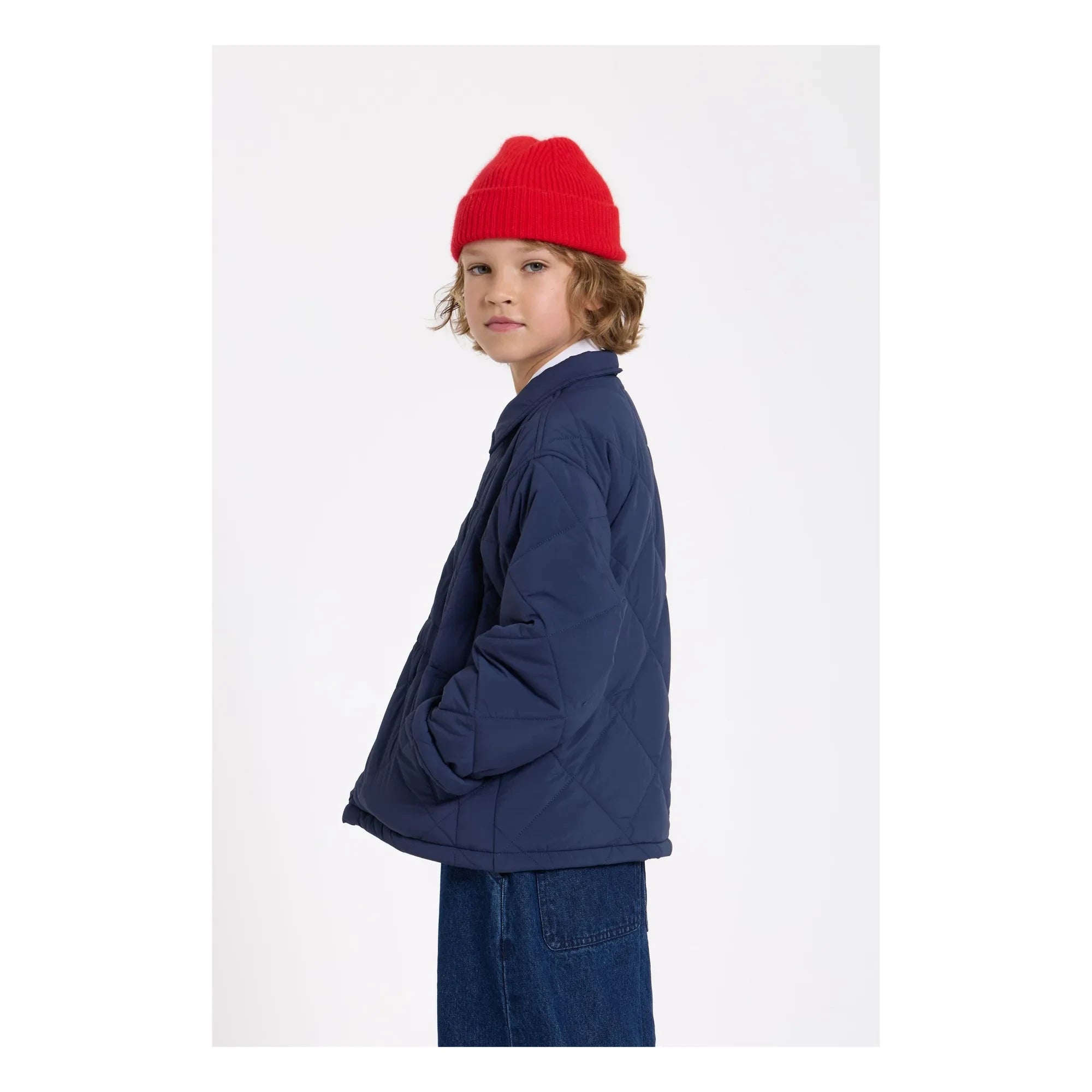 Smallable Kid - Sonny Quilted Jacket | Navy Blue